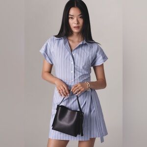 Maeve by Anthropologie Button-Front Wrap Mini Shirt
Dress Size L